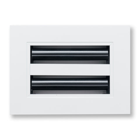 6"x 4" Aluminum Linear Slot Diffuser, Modern AC Vent Cover for Sidewall, Ceiling, Floor | Out. Dim.: 7-5/8"X 5-5/6"