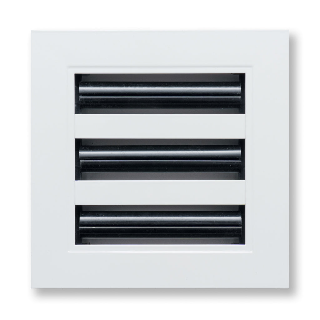 6"x 6" Aluminum Linear Slot Diffuser, Modern AC Vent Cover for Sidewall, Ceiling, Floor | Out. Dim.: 7-5/8"X 7-5/6"