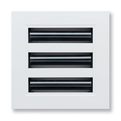 6"x 6" Aluminum Linear Slot Diffuser, Modern AC Vent Cover for Sidewall, Ceiling, Floor | Out. Dim.: 7-5/8"X 7-5/6"