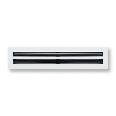24"x 4" Aluminum Linear Slot Diffuser, Modern AC Vent Cover for Sidewall, Ceiling, Floor | Out. Dim.: 25-5/8"X 5-5/6"