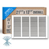 Handua Steel Return Air Grille | Vent Cover Grill for Sidewall and Ceiling, White