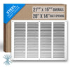 Handua Steel Return Air Grille | Vent Cover Grill for Sidewall and Ceiling, White