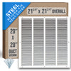 Handua Steel Return Air Grille | Vent Cover Grill for Sidewall and Ceiling, White