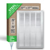 Handua Steel Return Air Filter Grille [Fixed Hinged] for 1-inch Filters Vent Cover Grill for Sidewall and Ceiling, White