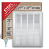 Handua HVAC Steel Return Air Filter Grille [Removable Face Door] for 1-inch Filters Vent Cover Grill for 1-inch Filter, White