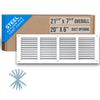 Handua Steel Return Air Grille | Vent Cover Grill for Sidewall and Ceiling, White