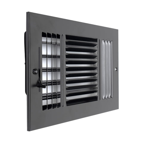 Steel Air Supply Diffuser | 1-2-3-4 Way Vent Cover Grill for Sidewall & Ceiling