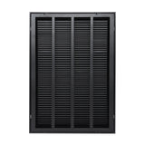 20"x30" Steel Return Air Filter Grille | Removable Door for 1" Filters | Black HVAC Vent Cover | Out. Dim.: 22-5/8"W X 32-5/8"H