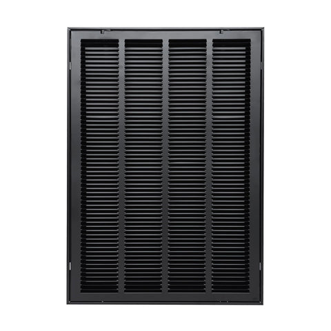 20"x30" Steel Return Air Filter Grille | Removable Door for 1" Filters | Black HVAC Vent Cover | Out. Dim.: 22-5/8"W X 32-5/8"H