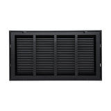 24"x12" Steel Return Air Filter Grille | Removable Door for 1" Filters | Black HVAC Vent Cover | Out. Dim.: 26-5/8"W X 14-5/8"H
