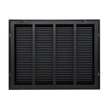 24"x18" Steel Return Air Filter Grille | Removable Door for 1" Filters | Black HVAC Vent Cover | Out. Dim.: 26-5/8"W X 20-5/8"H