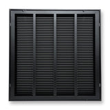 24"x24" Steel Return Air Filter Grille | Removable Door for 1" Filters | Black HVAC Vent Cover | Out. Dim.: 26-5/8"W X 26-5/8"H