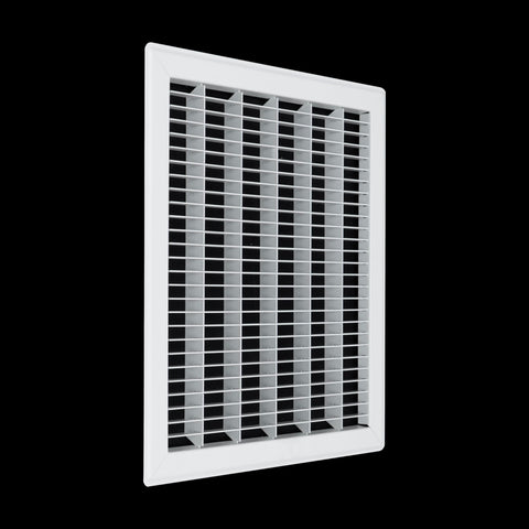 Return Air Floor Grille | Vent Cover Grill for Floor | Heavy Duty | Brown-White