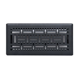 4"x10" Heavy Duty Steel Floor Register, Louvered Air Vent with Adjustable Damper | Matte Black | Out. Dim.: 5-3/4"W X 11-1/2"H
