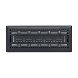 4"x12" Heavy Duty Steel Floor Register, Louvered Air Vent with Adjustable Damper | Matte Black | Out. Dim.: 5-3/4"W X 13-1/2"H