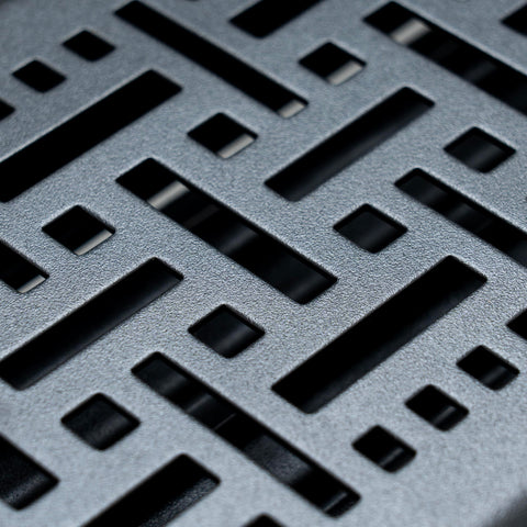 Fits 4x12 and 12x4 Duct Opening | Decorative Floor Register with BasketWeave Design by Handua | Heavy Duty Walkable Design with Damper | Floor Vent Grille | Easy Adjust Air Supply Lever | Matte Black