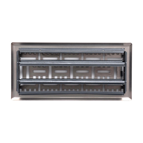 Fits 4x10 and 10x4 Duct Opening | Decorative Floor Register with BasketWeave Design by Handua | Heavy Duty Walkable Design with Damper | Floor Vent Grille | Easy to Adjust Air Supply Lever | Bronze