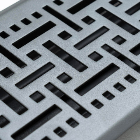 Fits 4x10 and 10x4 Duct Opening | Decorative Floor Register with BasketWeave Design by Handua | Heavy Duty Walkable Design with Damper | Floor Vent Grille | Easy to Adjust Air Supply Lever | Dark Gray