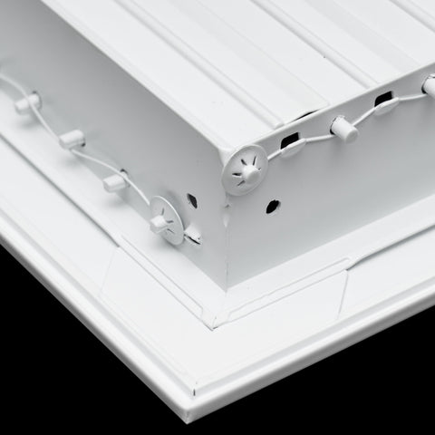 Fits 18x18 Duct Opening Aluminum Adjustable Air Supply Grille by Handua | Rust Proof | Register Vent Cover Grill for Sidewall and Ceiling | White | Outer Dimensions: 19.75" X 19.75"
