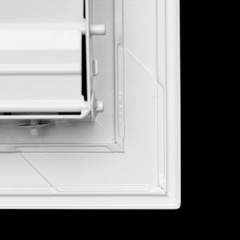 Fits 6x6 Duct Opening Aluminum Adjustable Air Supply Grille by Handua | Rust Proof | Register Vent Cover Grill for Sidewall and Ceiling | White | Outer Dimensions: 7.75" X 7.75"