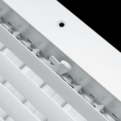 Fits 6x6 Duct Opening Aluminum Adjustable Air Supply Grille by Handua | Rust Proof | Register Vent Cover Grill for Sidewall and Ceiling | White | Outer Dimensions: 7.75" X 7.75"