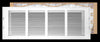 Handua Filter Included Steel Return Air Filter Grille [Removable Door] for 1-inch Filters, Vent Cover Grill, White