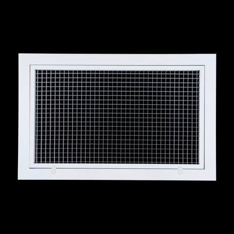 Handua Aluminum Return Air Filter Grille | Vent Cover Grill for Sidewall and Ceiling | Low Noise Cube Core Eggcrate