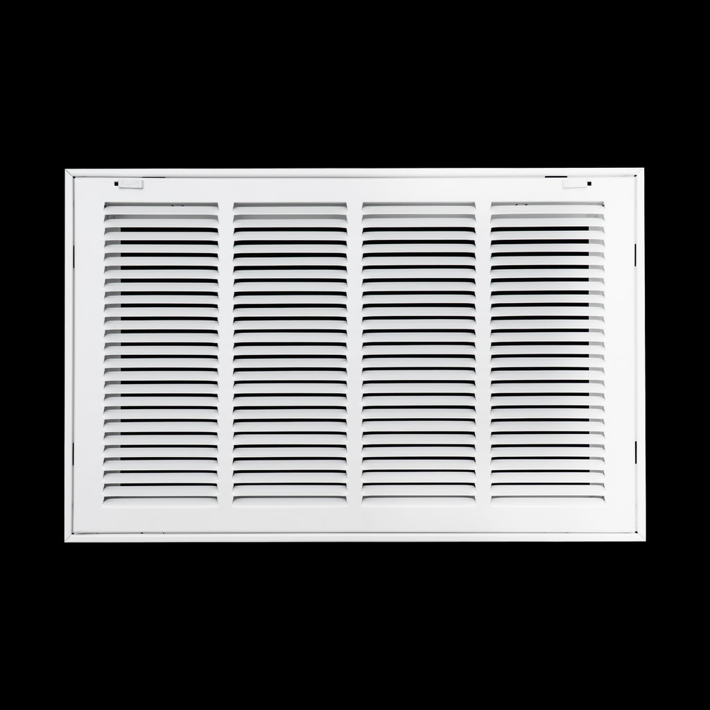 20"x12" Steel Return Air Filter Grille | Removable Door for 1" Filters | White HVAC Vent Cover | Out. Dim.: 22-5/8"W X 14-5/8"H