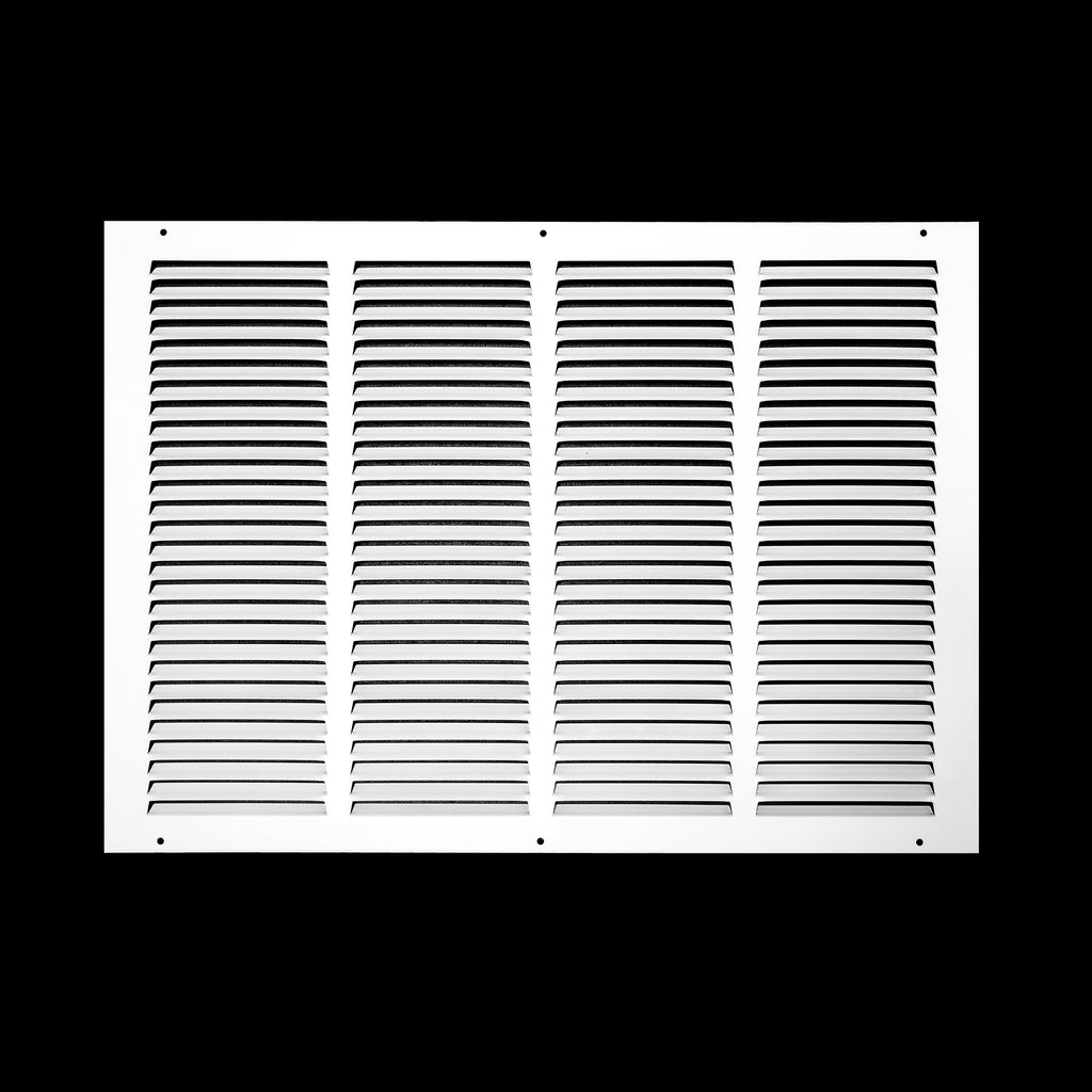 Steel Return Air Grille – HVAC Cold Air Intake Vent Cover, White | Out. Dim.: 21-3/4"W X 15-3/4"H