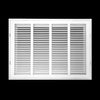 airgrilles 20" x 14" duct opening   hd steel return air grille for sidewall and ceiling 7hnd-flt-rg-wh-20x14 038775640817 - 1