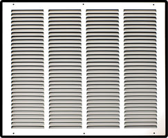 20" X 16" Duct Opening | Steel Return Air Grille for Sidewall and Ceiling | Outer Dimensions: 21.75"W X 17.75"H