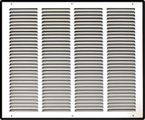 Steel Return Air Grille – HVAC Cold Air Intake Vent Cover, White | Out. Dim.: 21-3/4"W X 17-3/4"H