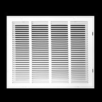 airgrilles 20" x 16" duct opening   steel return air filter grille for sidewall and ceiling hnd-rafg1-wh-20x16 038775628709 - 1