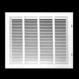 20"x16" Steel Return Air Filter Grille | Removable Door for 1" Filters | White HVAC Vent Cover | Out. Dim.: 22-5/8"W X 18-5/8"H