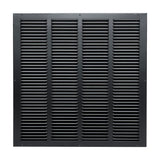 20"x20" Steel Return Air Grille – HVAC Cold Air Intake Vent Cover, Black | Out. Dim.: 21-3/4"W X 21-3/4"H
