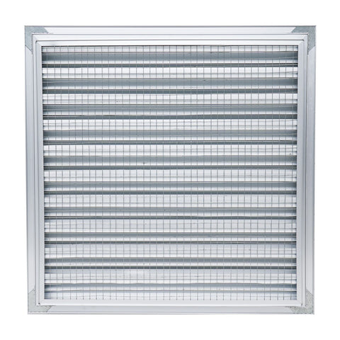 18"x18" Anodized Aluminum Exterior Wall Vent | Outer Dimension: 20"W X 20"H