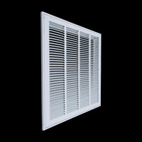 Fits 20x20 Duct Opening | Steel Return Air Filter Grille by Handua [Removable Door] for 1-inch Filters | Vent Cover Grill | White | Easy-to-Use Plastic Latches | Outer Dimensions: 22 5/8"W X 22 5/8"H