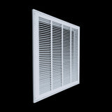 20"x20" Steel Return Air Filter Grille | Removable Door for 1" Filters | White HVAC Vent Cover | Out. Dim.: 22-5/8"W X 22-5/8"H