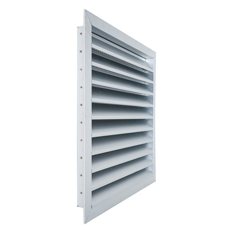 20"x20" Anodized Aluminum Exterior Wall Vent | Outer Dimension: 22"W X 22"H