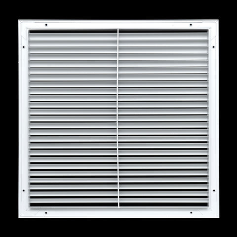 20"x20" Premium Aluminum Return Air Grille – Rust-Free HVAC Vent Cover for Wall & Ceiling | White | Out. Dim.: 21-13/16"W X 21-13/16"H