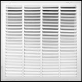 20" X 20" Duct Opening | Steel Return Air Filter Grille [Fixed Hinged] for Sidewall and Ceiling | Outer Dimensions: 22 5/8"W X 22 5/8"H