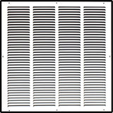 Steel Return Air Grille – HVAC Cold Air Intake Vent Cover, White | Out. Dim.: 21-3/4"W X 21-3/4"H
