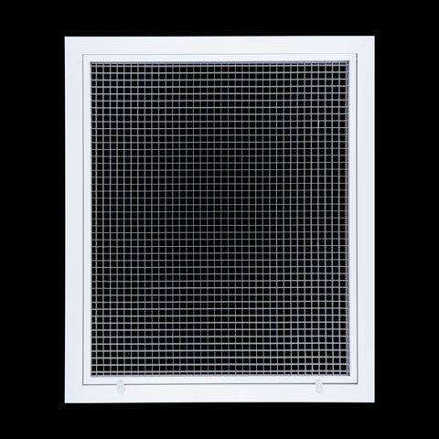 Handua Aluminum Return Air Filter Grille | Low Noise Cube Core Eggcrate | Vent Cover Grill for Sidewall and Ceiling