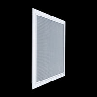 Fits 20x24 Duct Opening | Aluminum Eggcrate Return Air Filter Grille | Low Noise-High Air Flow, Rust Free Vent Cover for Sidewall&Ceiling | Rem. Door | White | Out. Dim: 22 1/4"W X 26 1/4"H