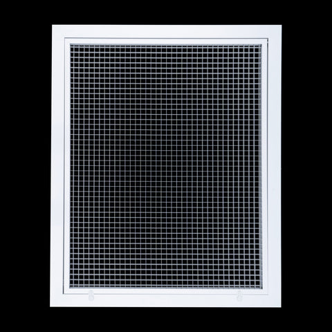 Handua Aluminum Return Air Filter Grille | Low Noise Cube Core Eggcrate | Vent Cover Grill for Sidewall and Ceiling