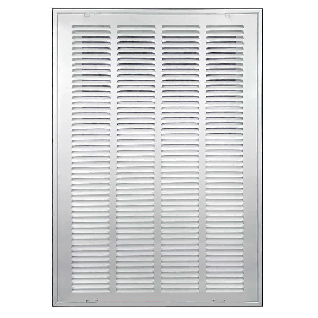 20" X 25" Duct Opening | Steel Return Air Filter Grille [Fixed Hinged] for Sidewall and Ceiling | Outer Dimensions: 22 5/8"W X 27 5/8"H
