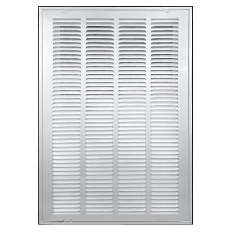 20" X 25" Duct Opening | Steel Return Air Filter Grille [Fixed Hinged] for Sidewall and Ceiling | Outer Dimensions: 22 5/8"W X 27 5/8"H