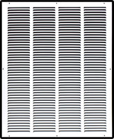 20" X 25" Duct Opening | Steel Return Air Grille for Sidewall and Ceiling | Outer Dimensions: 21.75"W X 26.75"H