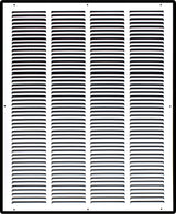 Steel Return Air Grille – HVAC Cold Air Intake Vent Cover, White | Out. Dim.: 21-3/4"W X 26-3/4"H