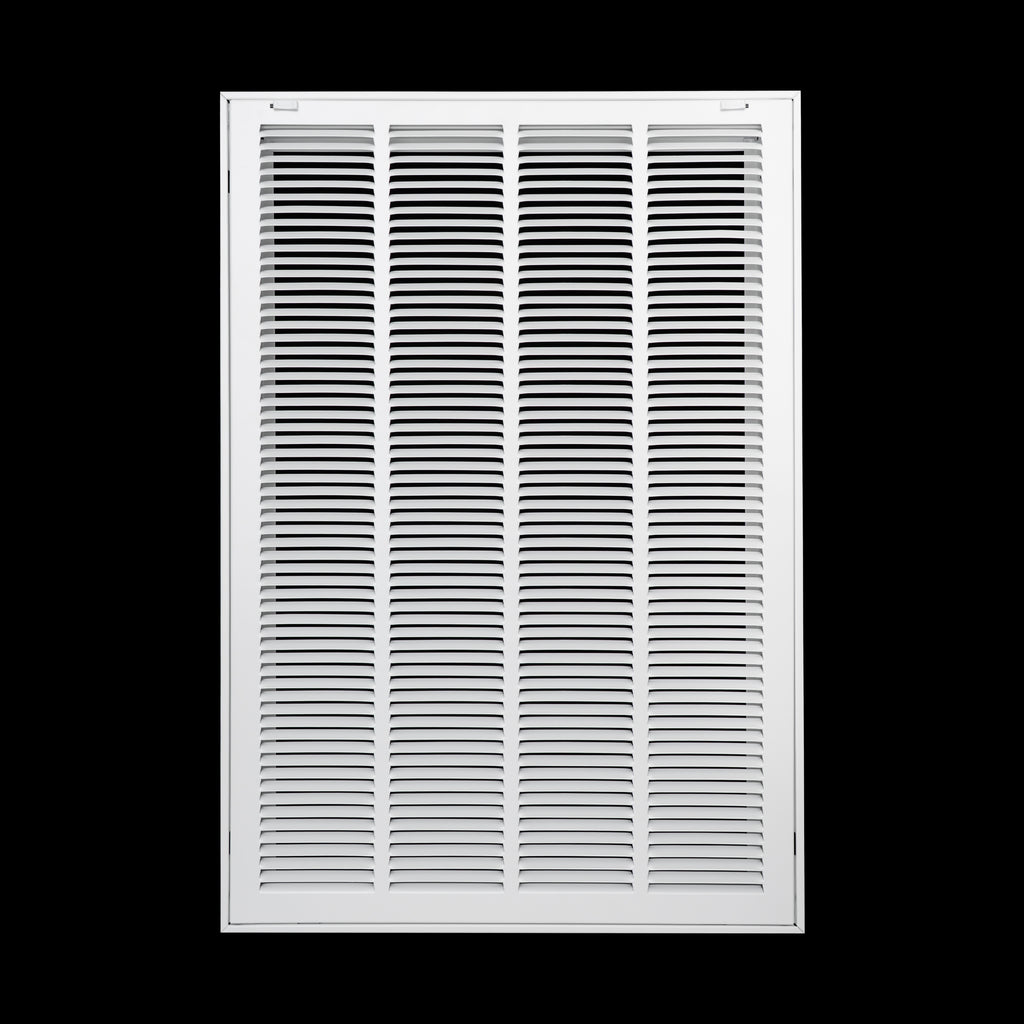 20"x30" Steel Return Air Filter Grille | Removable Door for 1" Filters | White HVAC Vent Cover | Out. Dim.: 22-5/8"W X 32-5/8"H
